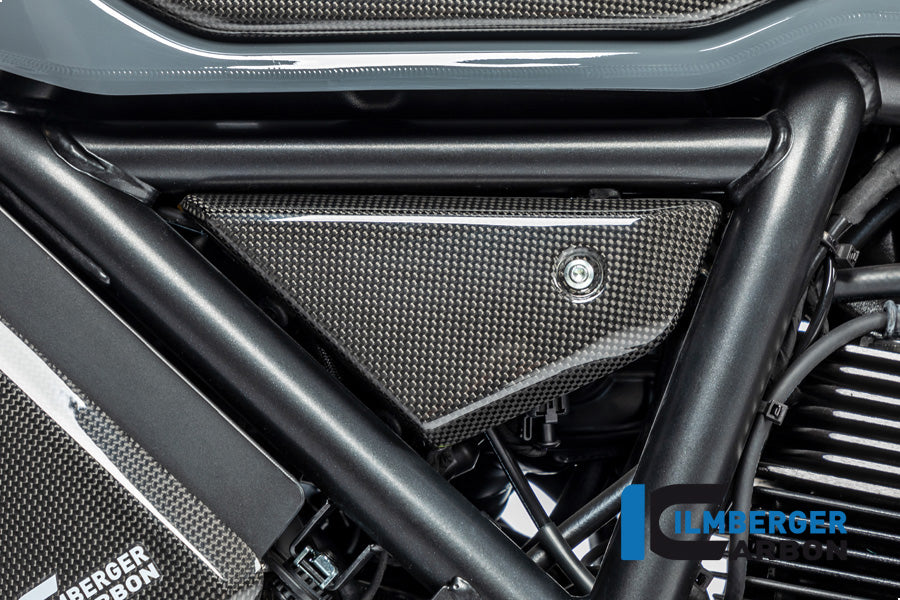 Ilmberger Carbon Cover Under The Frame Left Ducati Scrambler 1100 From 2017 - Gloss
