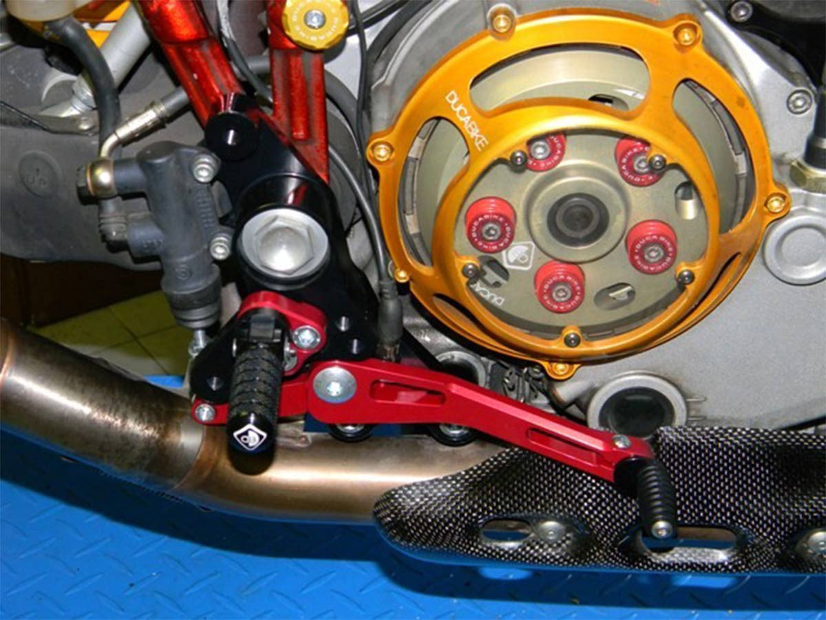 Ducabike DBK PRHM02 Pilot Rearset - BLACK-GOLD