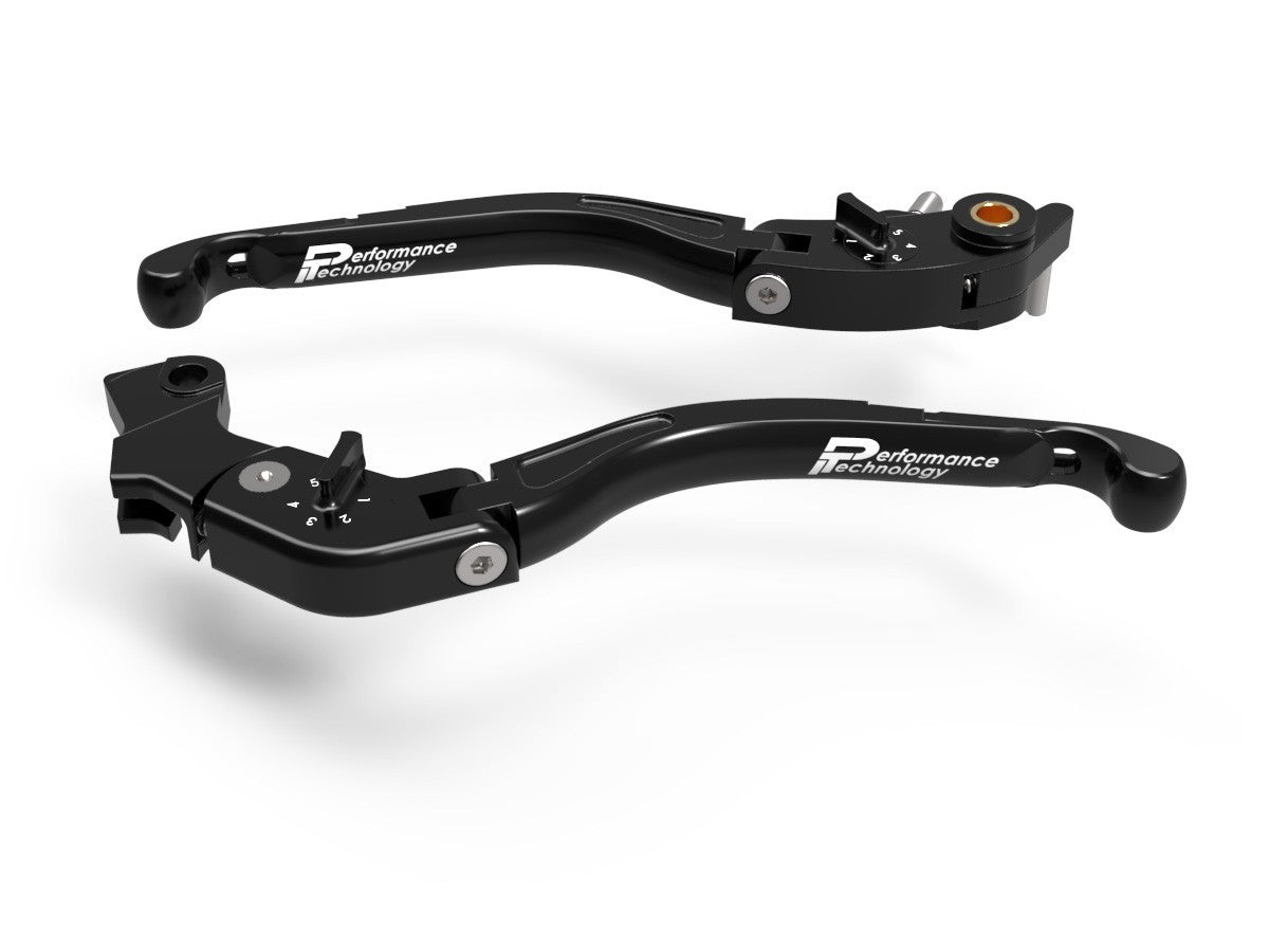 Ducabike DBK LEA09 Brake / Clutch Adjustable Levers Eco GP 2 - BLACK-BLACK