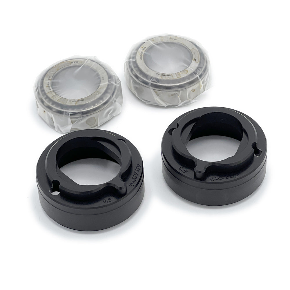 Alpha Racing Steering head bearing insert kit, 0.5 degrees