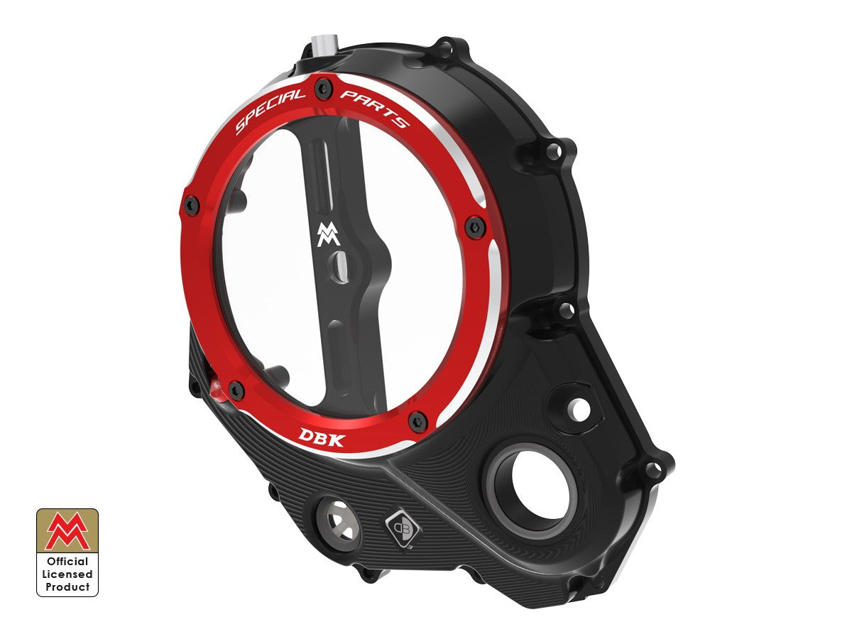 Ducabike DBK Clear Clutch Cover 3D-EVO Moto Morini - BLACK-RED