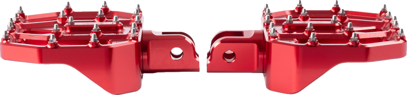 Thrashin Supply CO. Mini Aggressor Floorboards - Red - Front