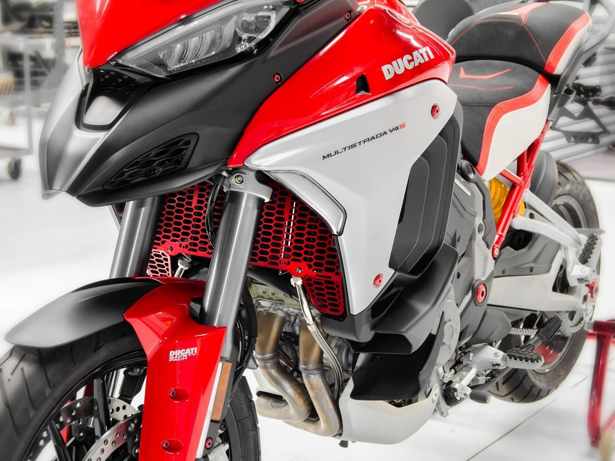 Ducabike DBK GR10 MTSV4 Radiators Guard - RED