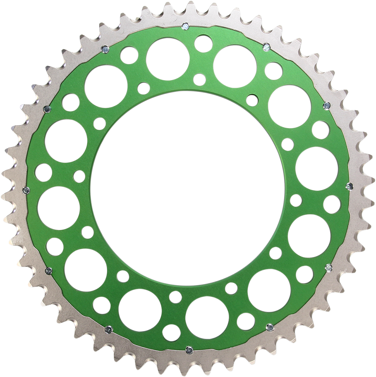 Renthal Twinring™ Rear Sprocket - 50 Tooth - Green - Kawasaki/Suzuki