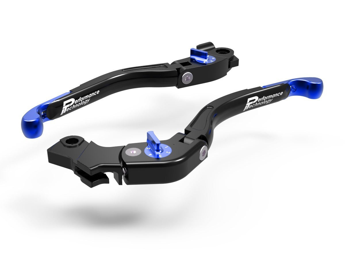 Ducabike DBK LEA04 Brake / Clutch Adjustable Levers Eco GP 2 - BLACK-BLUE