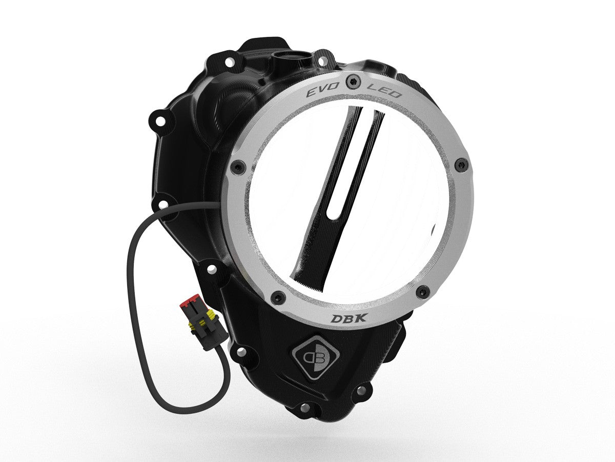 Ducabike DBK Ccdvl16 Triumph Clear Clutch Cover 3D-EVO LED - BLACK-SILVER