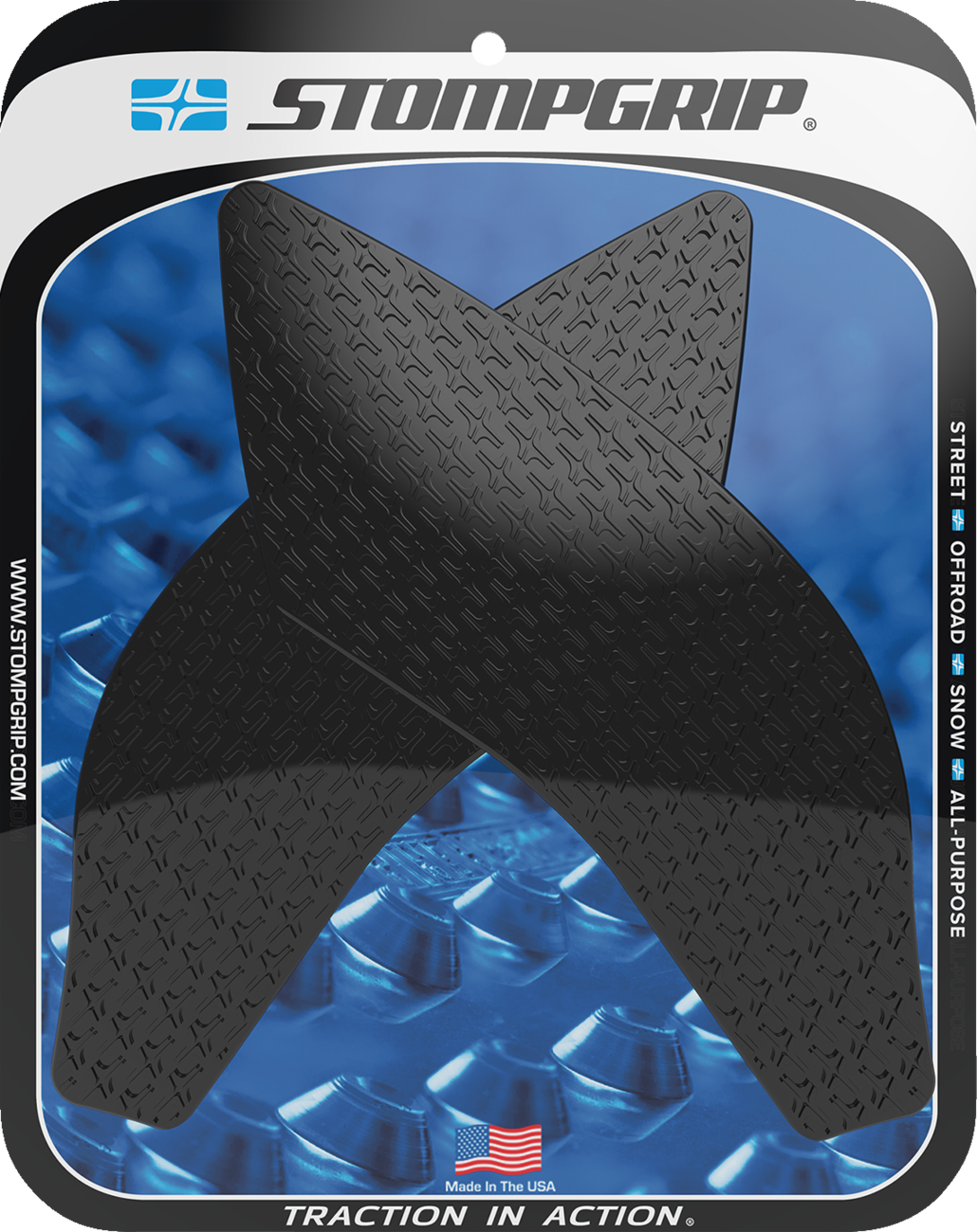 StompGrip Tank Grips - Icon - Black - Honda - CB/CBR '19-'25