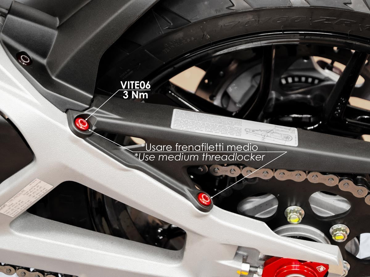 Ducabike DBK KVT07 MTSV4 Chain Protection Screw Kit