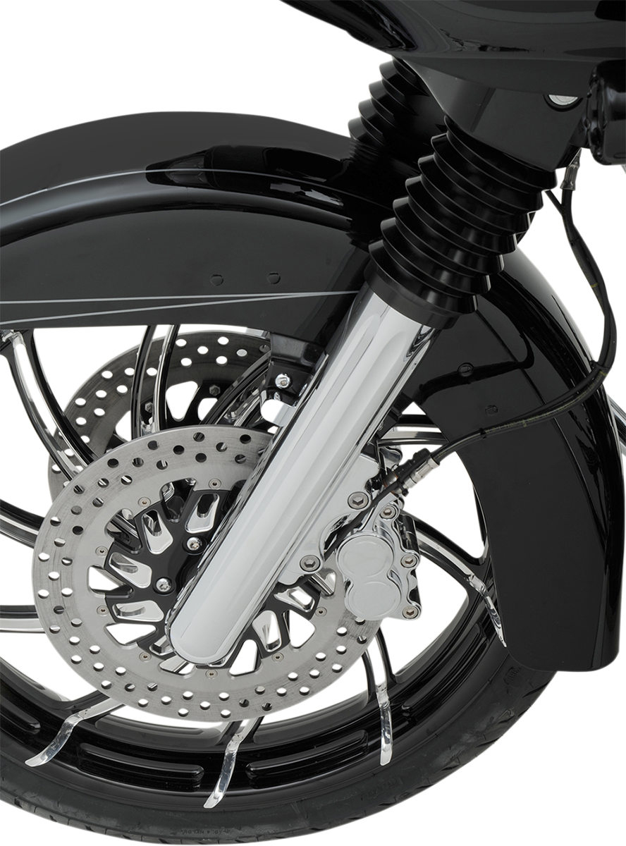 Arlen NESS Fork Legs - Chrome - Deep Cut - Dual Disc