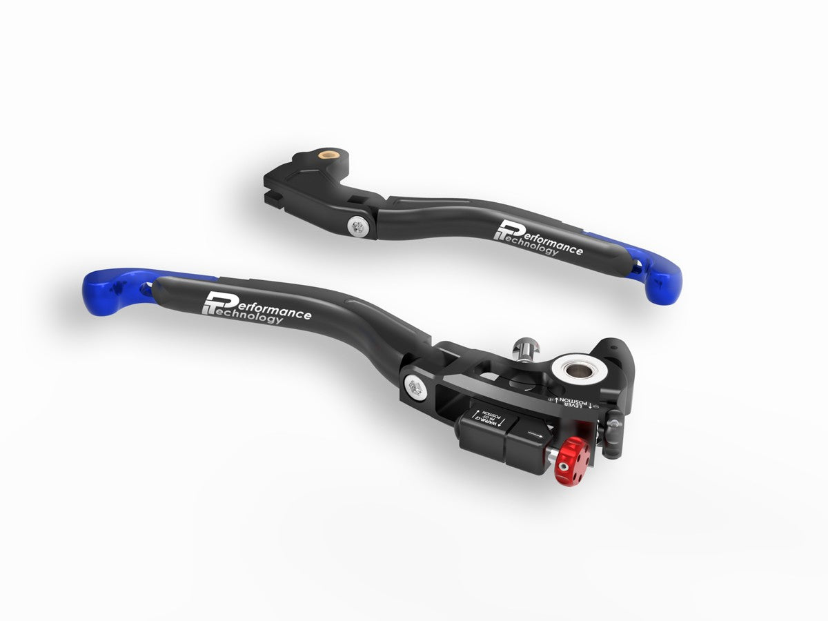 Ducabike DBK L33 Ultimate Mv Agusta Ultimate Brake + Clutch Adjustable Levers - Blue