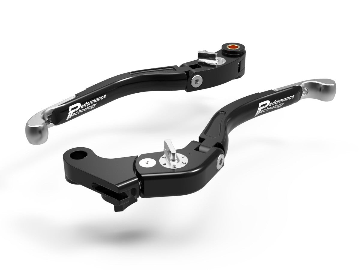 Ducabike DBK LEA06 Brake / Clutch Adjustable Levers Eco GP 2 - BLACK-SILVER