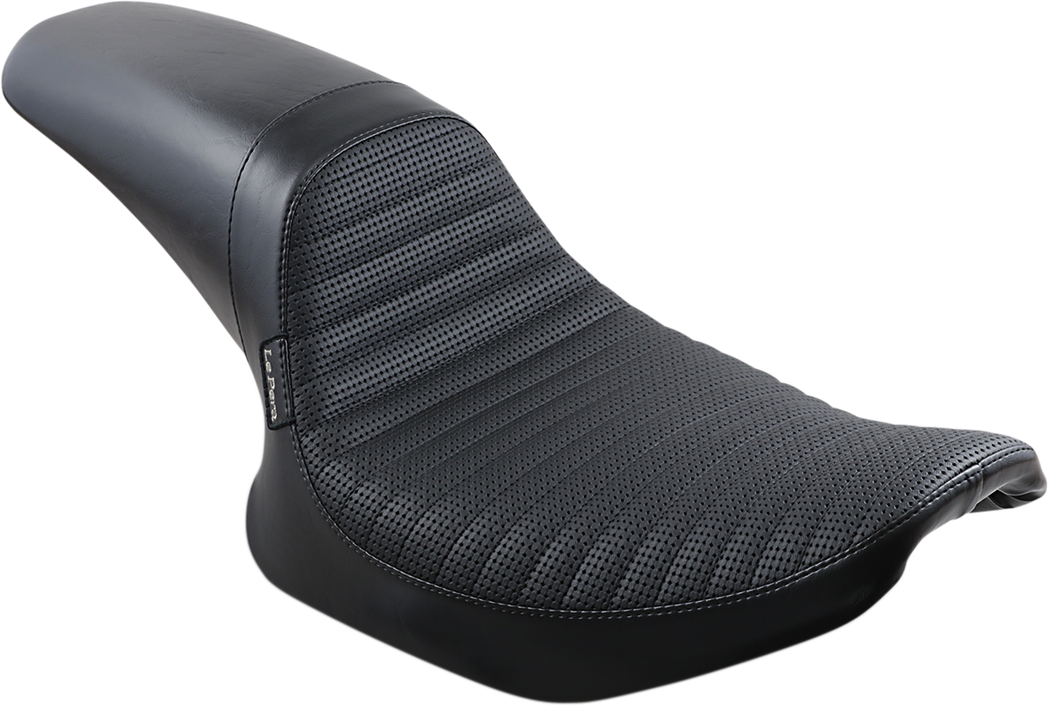 Le Pera Daytona Sport Seat - Basketweave/Pleated - Black - FXR '82-'00