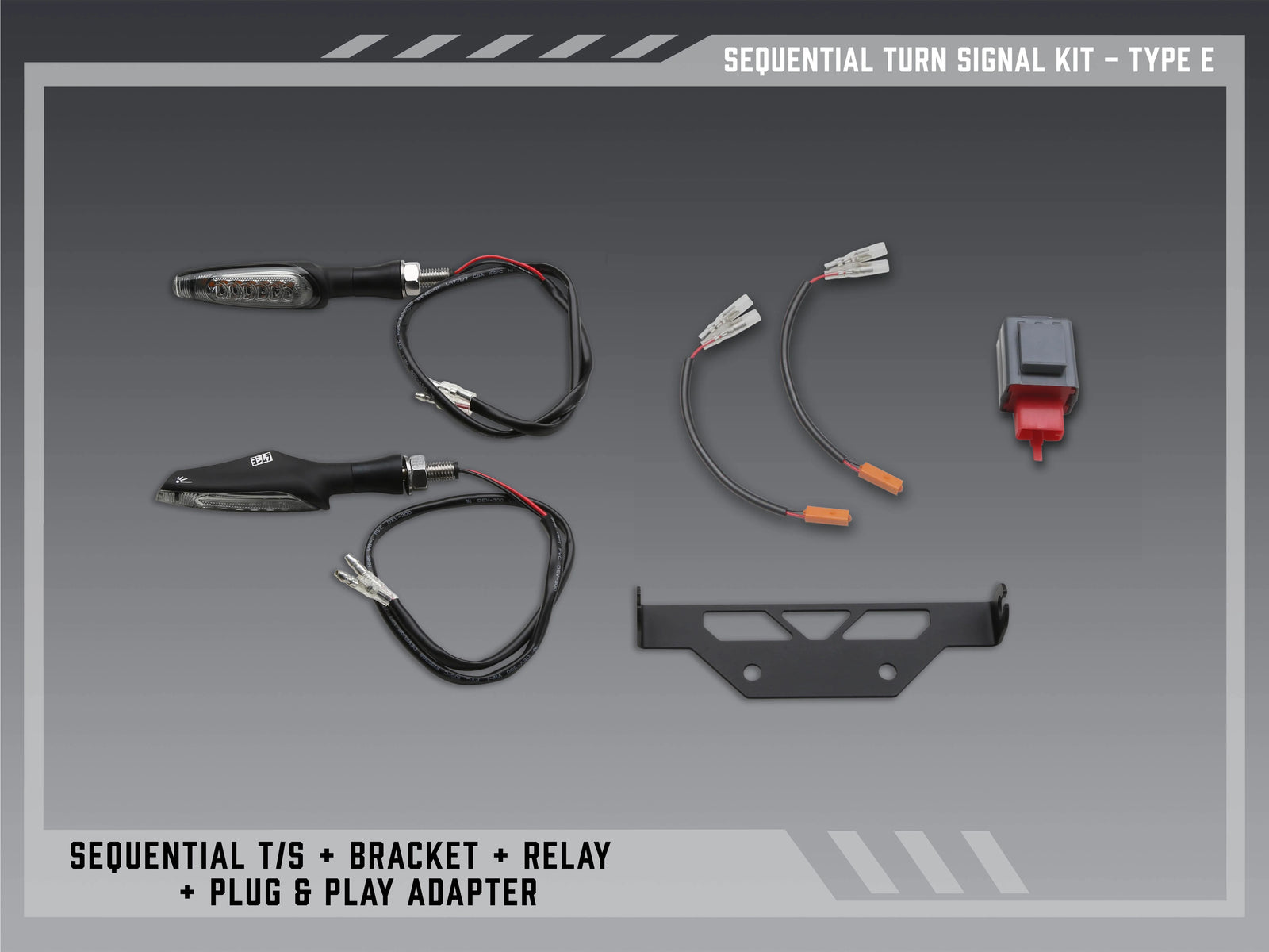Yoshimura Type E Sequential Signal Kit For V2 Fender Eliminators