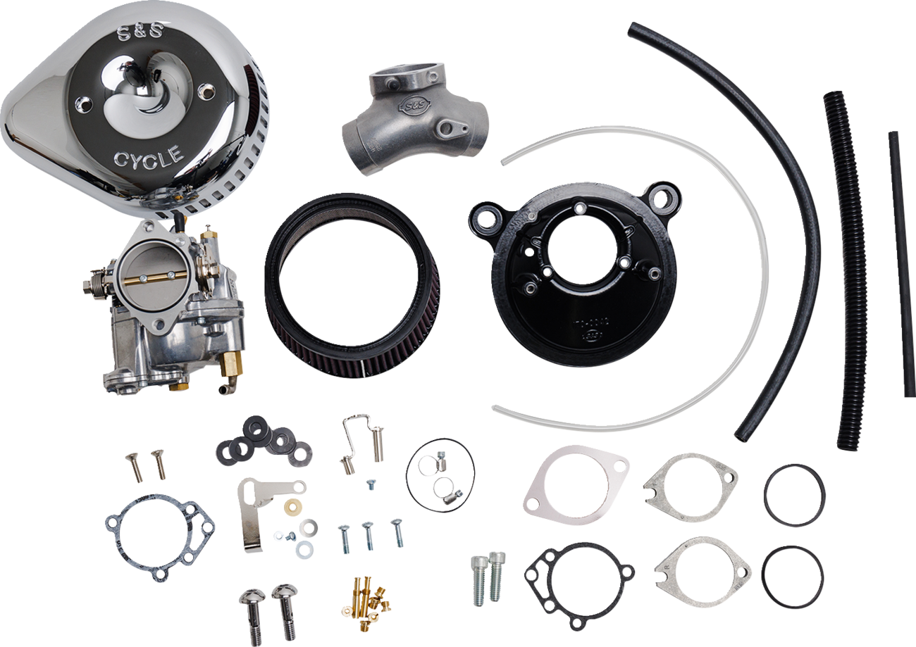 S&S Cycle Super G Carburetor With Stealth Air Cleaner Kit - Chrome - Twin Cam