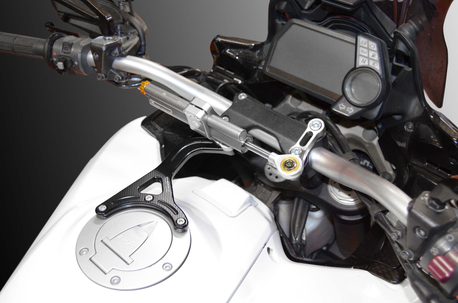 Ducabike DBK SAS11 MTS My10/11 Kit Mount Steering Damper - BLACK-SILVER