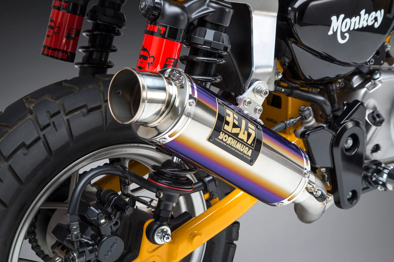 Yoshimura U.S. SPEC MONKEY 19-26 Race GP-MAGNUM Stainless Full Exhaust, W/ Titanium Muffler