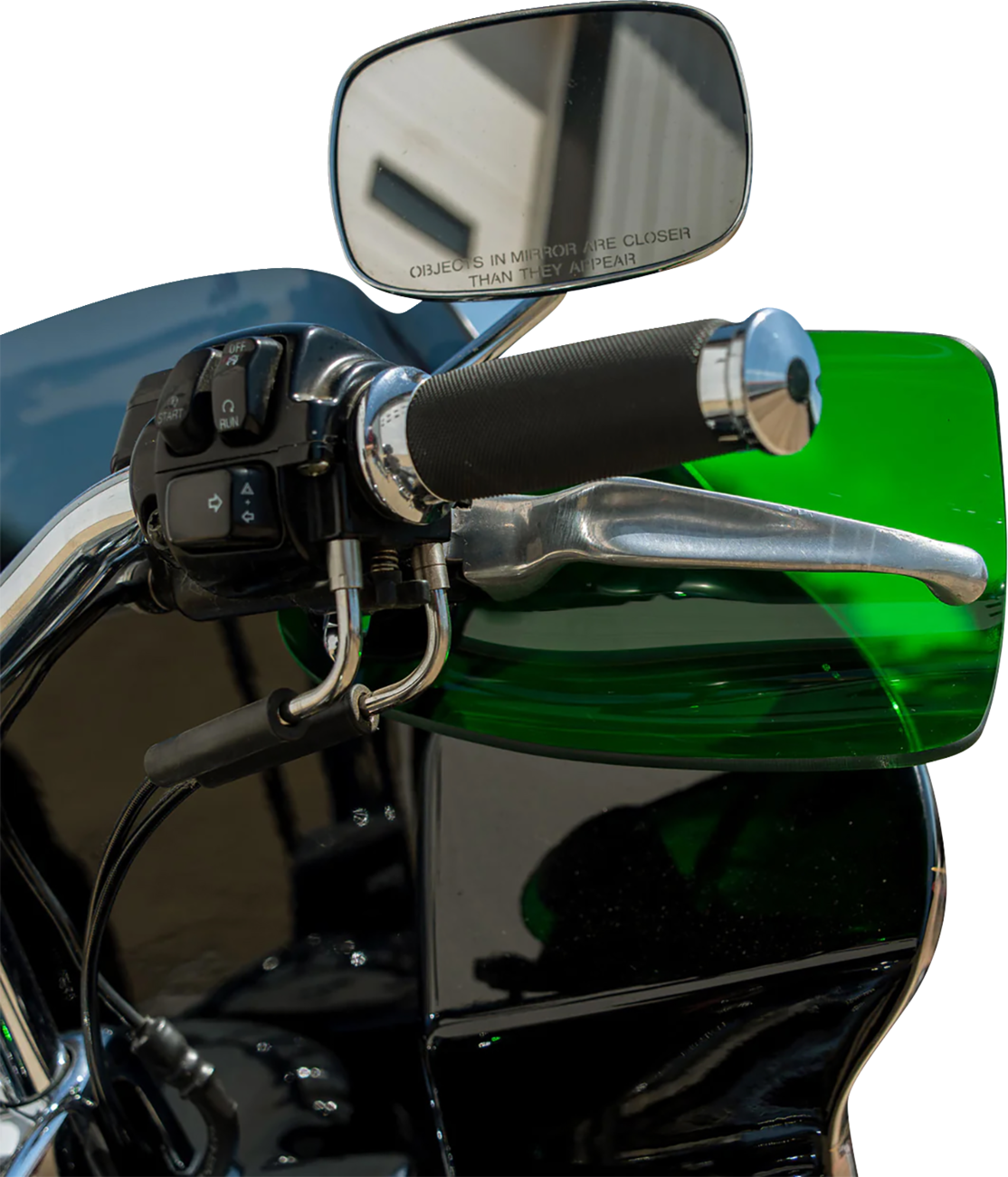 Klock Werks Flare® Handguards - Harley-Davidson Hydraulic Clutch - Green