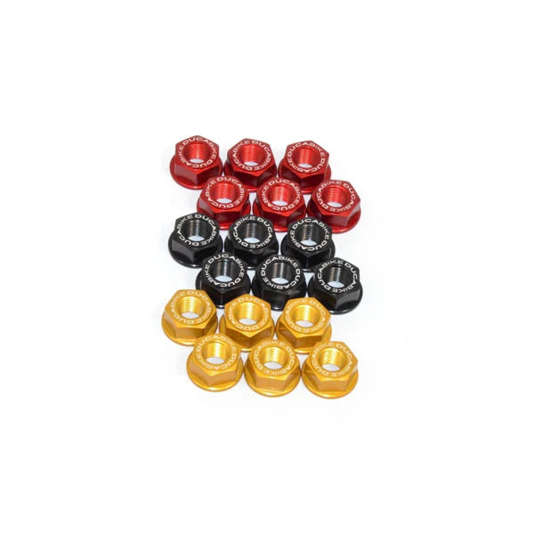 Ducabike DBK Lightweight Aluminum Sprocket Nut Set For Streetfighter V4