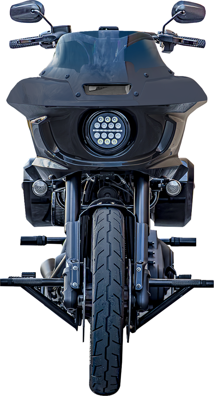 Burly Brand Front Brawler Kit - Black - HD Softail