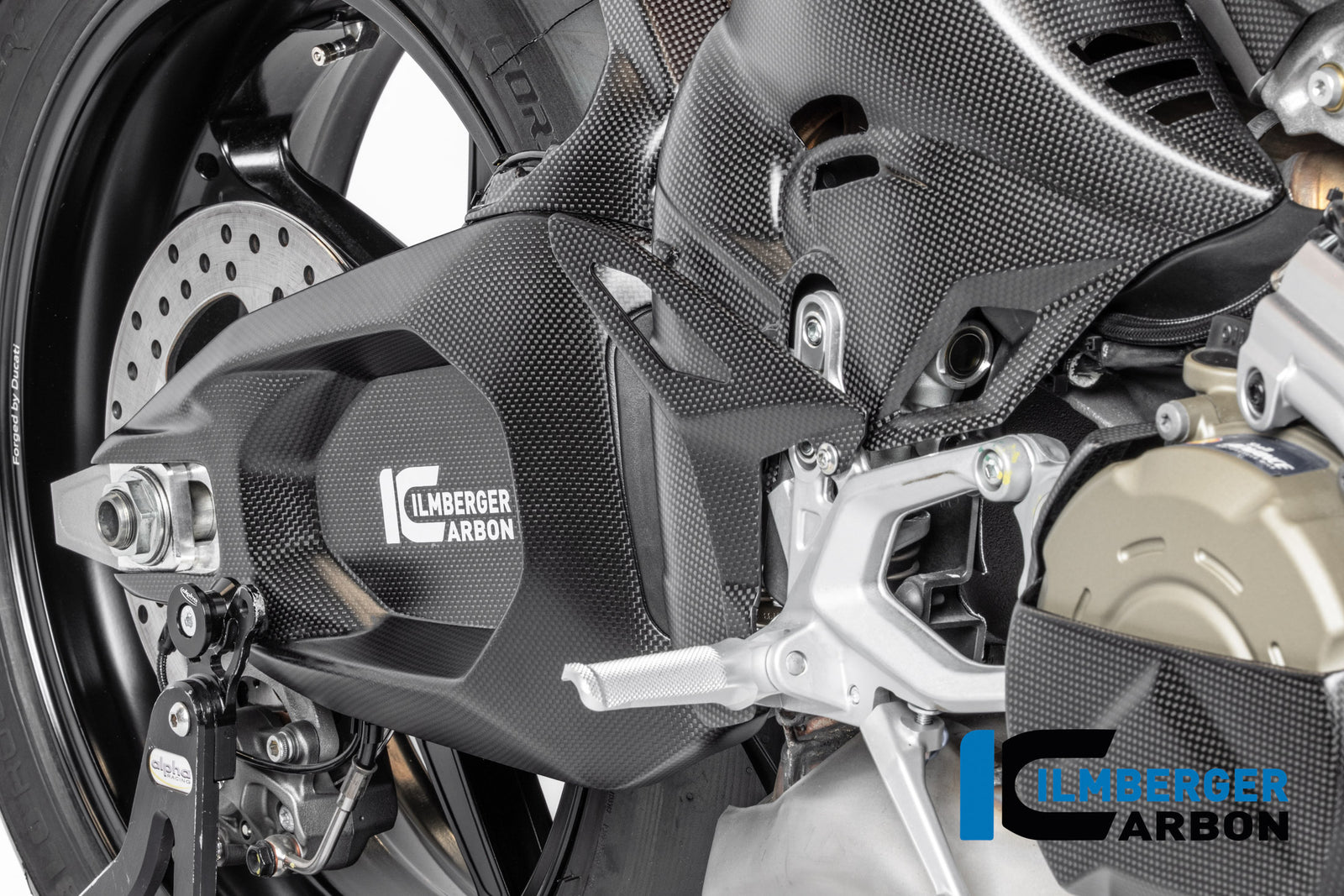 Ilmberger Carbon Swingarm Cover Right Ducati Panigale V4 2025-2026 - Matte / Plain