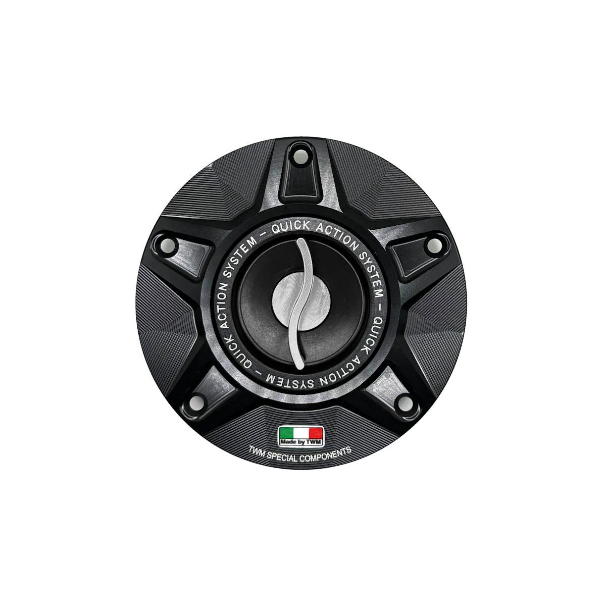 TWM Quick Action CNC Aluminum Gas Cap For Ducati - TDPR.07 - Silver
