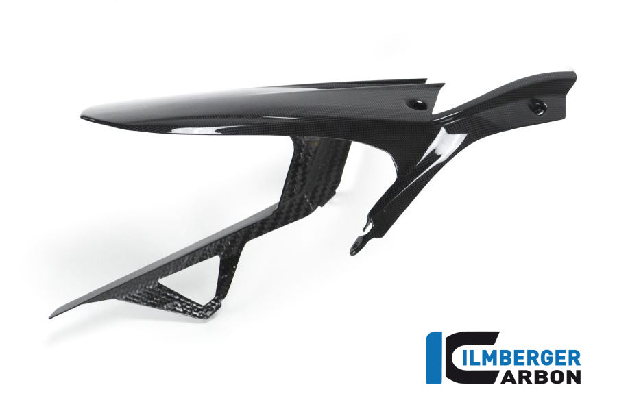 Ilmberger Carbon Rear Hugger Including Upper Chain Guard Ducati MTS 1200 2016 Enduro - Gloss