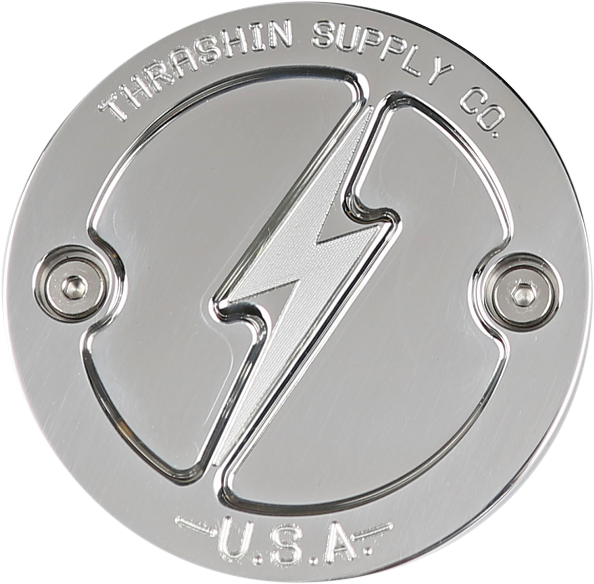 Thrashin Supply CO. Points Cover - Dished - Polished - 2 Hole - M8