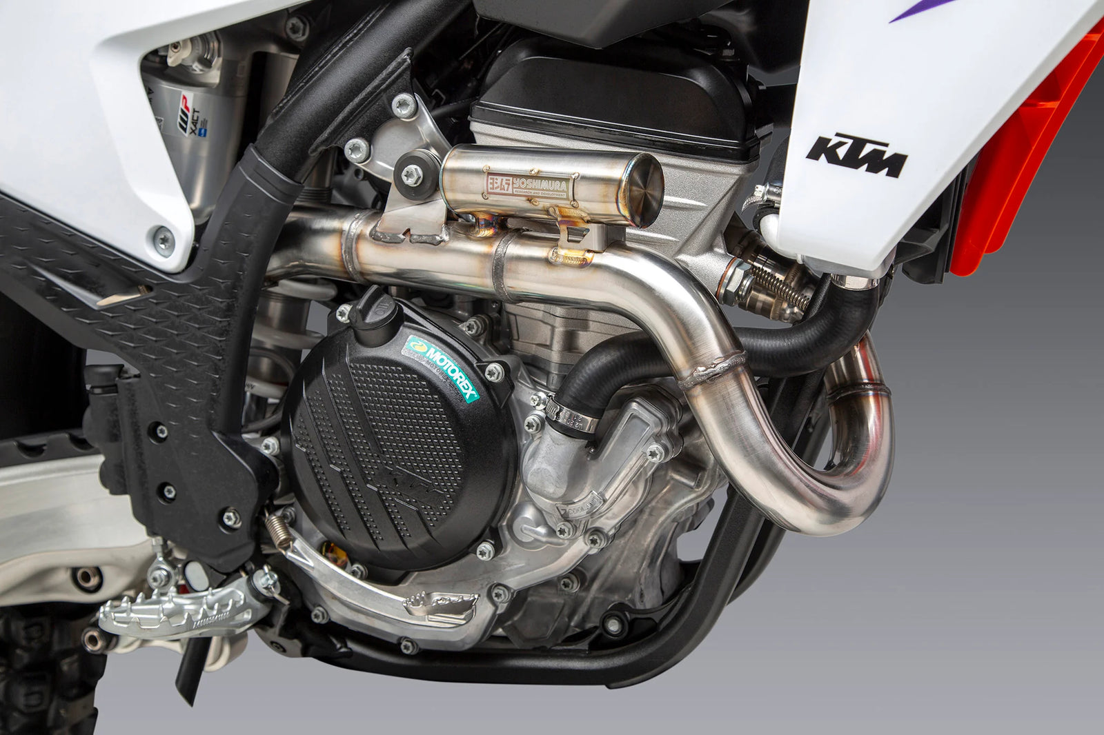 Yoshimura KTM 250/350sx-F / Husqvarna FC250/350 22-26 RS-12 Stainless Full Exhaust, W/ Aluminum Muffler