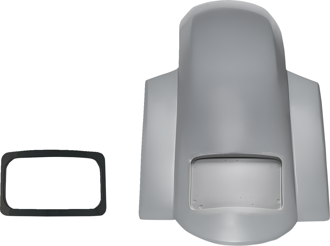 Paul Yaffe Bagger Nation Short Sport Rear Fender - With Black Plate Frame