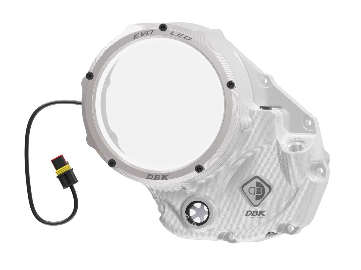 Ducabike DBK CCDVL06 Evo LED Clear Clutch Cover - SILVER-SILVER