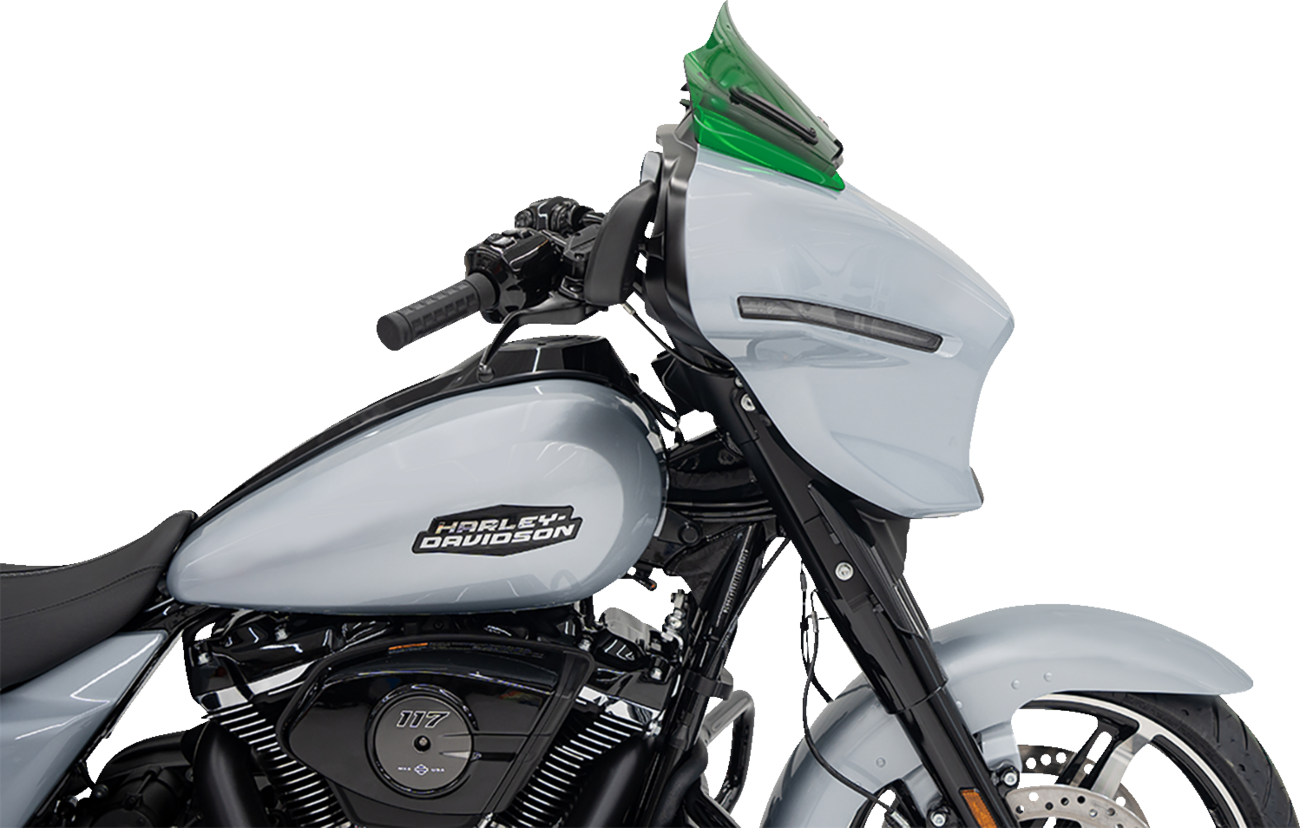 Klock Werks Kolor Flare® Windshield - 8" - Green - '23-'25 FLHX