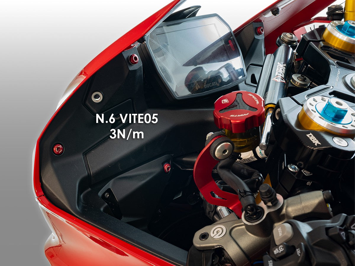 Ducabike DBK KVT114 Panigale V2 MY 2025 Dashboard Screws Kit