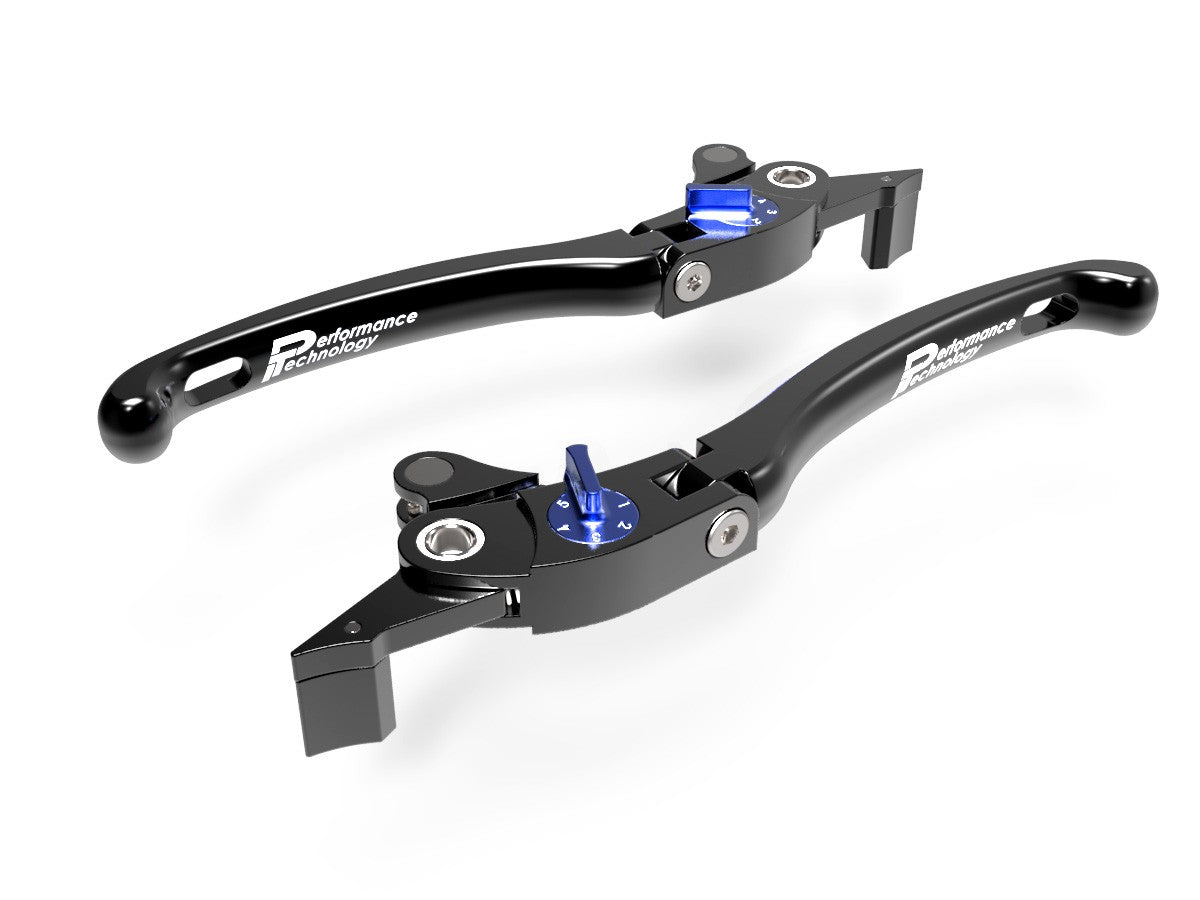 Ducabike DBK LE07 Brake / Clutch Adjustable Levers Eco GP 1 - BLACK-BLUE