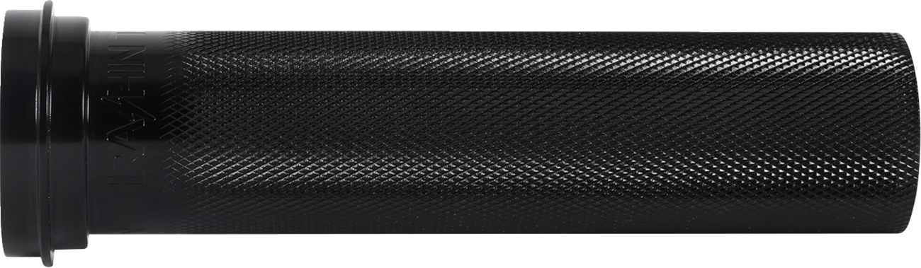 Thrashin Supply CO. Throttle Tube - Knurled - 1" - TBW - Black