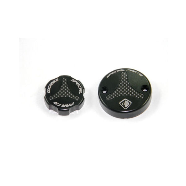 Ducabike DBK Carbon Front Brake and Clutch Fluid Reservoir Cap Set for Panigale V4 V4S V4R