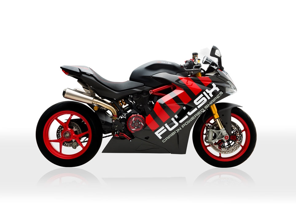 Fullsix Carbon Fairing Side Panel - Upper Right Extension