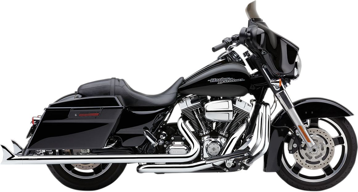 Cobra Dual Speedster Exhaust - Chrome - Fishtail - '10-'16 Dresser