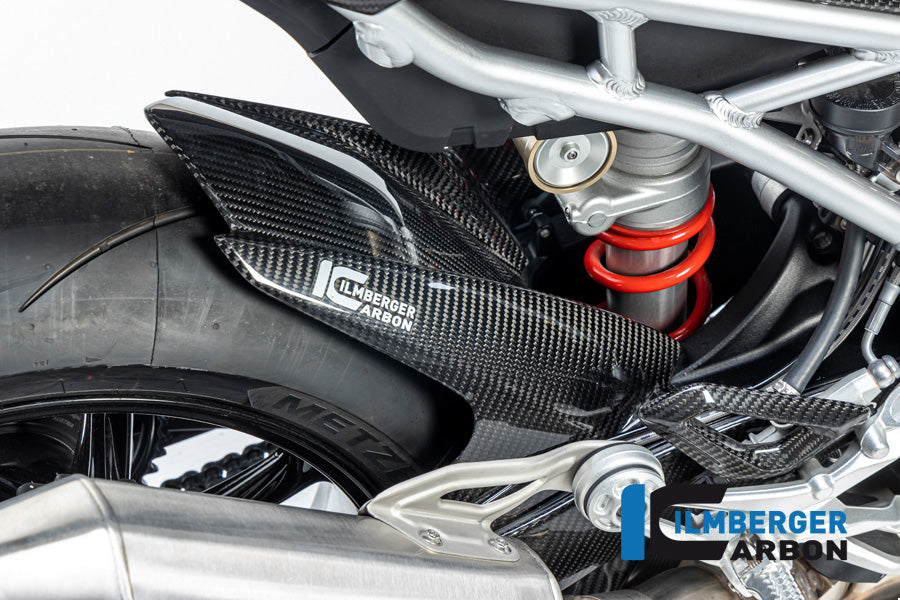 Ilmberger Carbon Rear Hugger With Chain Guard BMW M1000RR / S1000RR - Gloss / Twill