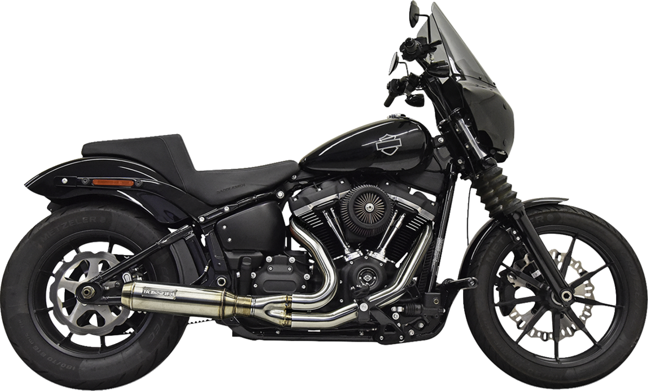 Bassani Xhaust 2-Into-1 Exhaust System With Superbike Muffler - Stainless Steel - Catalytic Converter - 49 State