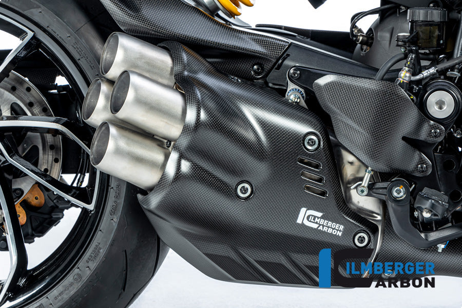 Ilmberger Carbon Exhaust Protector Muffler Ducati Diavel V4 From 2023 - Matte