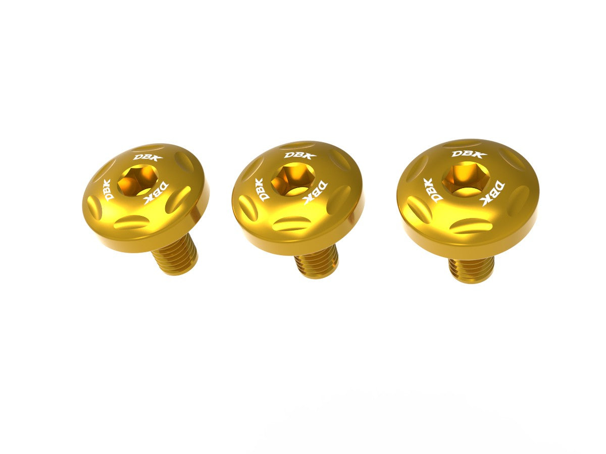 Ducabike DBK KVT81 HM 698 Chain Guard Screw Kit - Gold