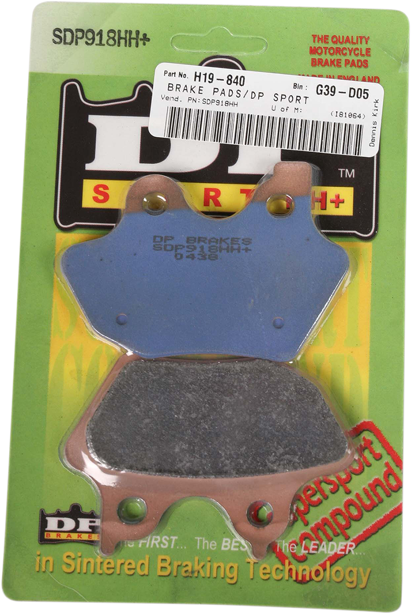 DP Brakes Sintered Metal Brake Pads - Harley-Davidson