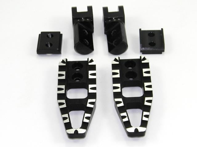 Ducabike DBK PPDVP05 Adjustable Passengers Pegs - BLACK
