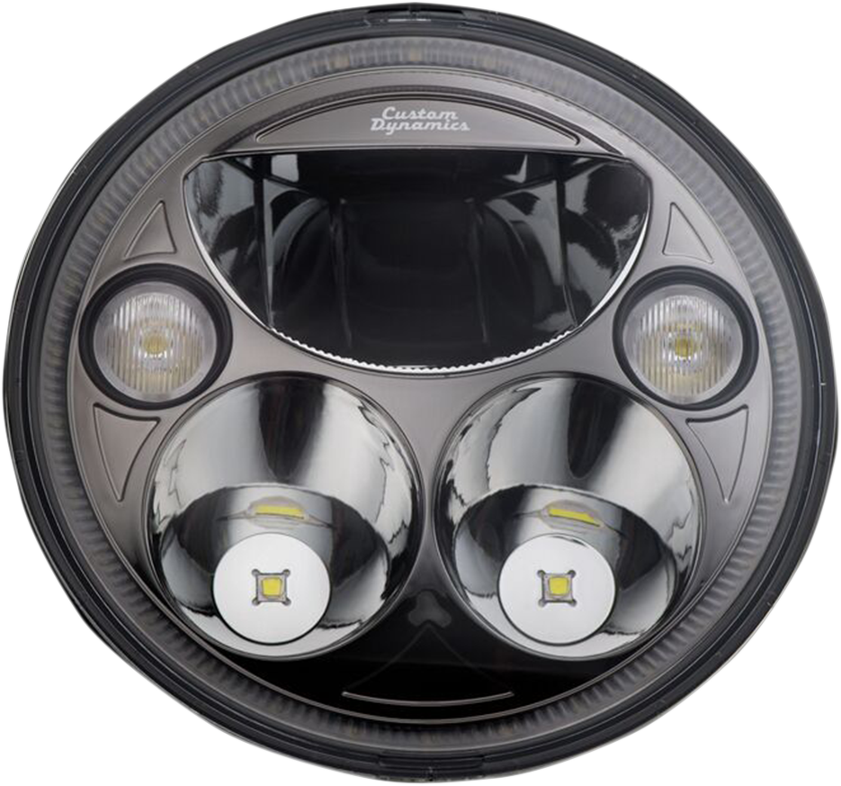 Custom Dynamics 7" TruBEAM® Headlamp - Black - Chieftain