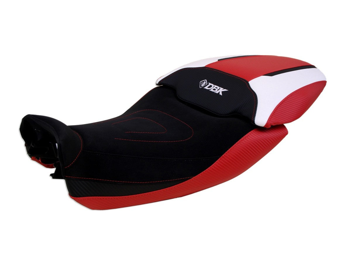 Ducabike DBK CSDV4C01 Diavel V4 Comfort Seat Cover - BLACK-RED-WHITE