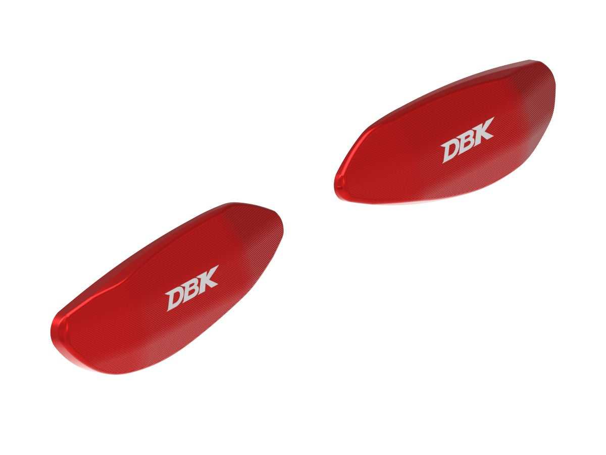 Ducabike DBK CNC Mirror Hole Cover Kit Aprilia RS660 / RSV4 - Red