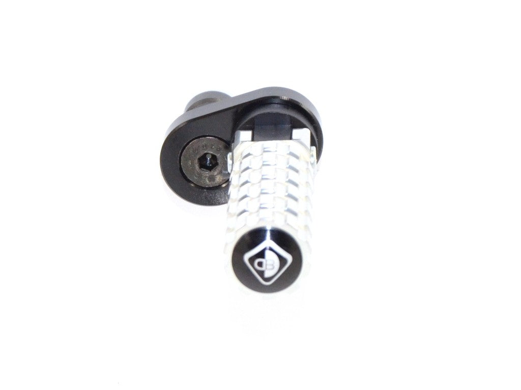 Ducabike DBK PPSCRA01 Adjustable Foot Pegs Scrambler - SILVER