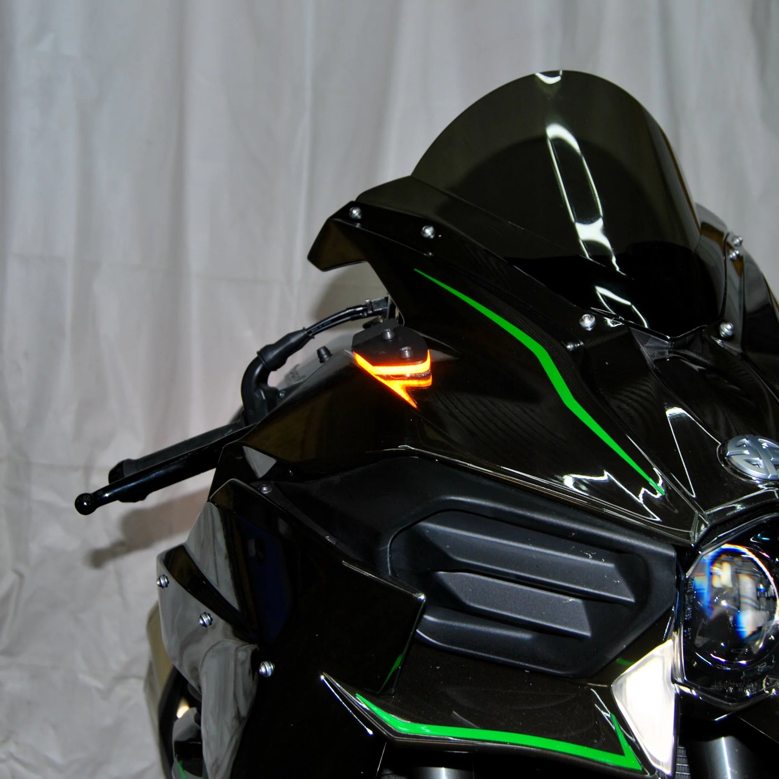 NRC Kawasaki H2 Mirror Block Off Turn Signals (2015-Present)