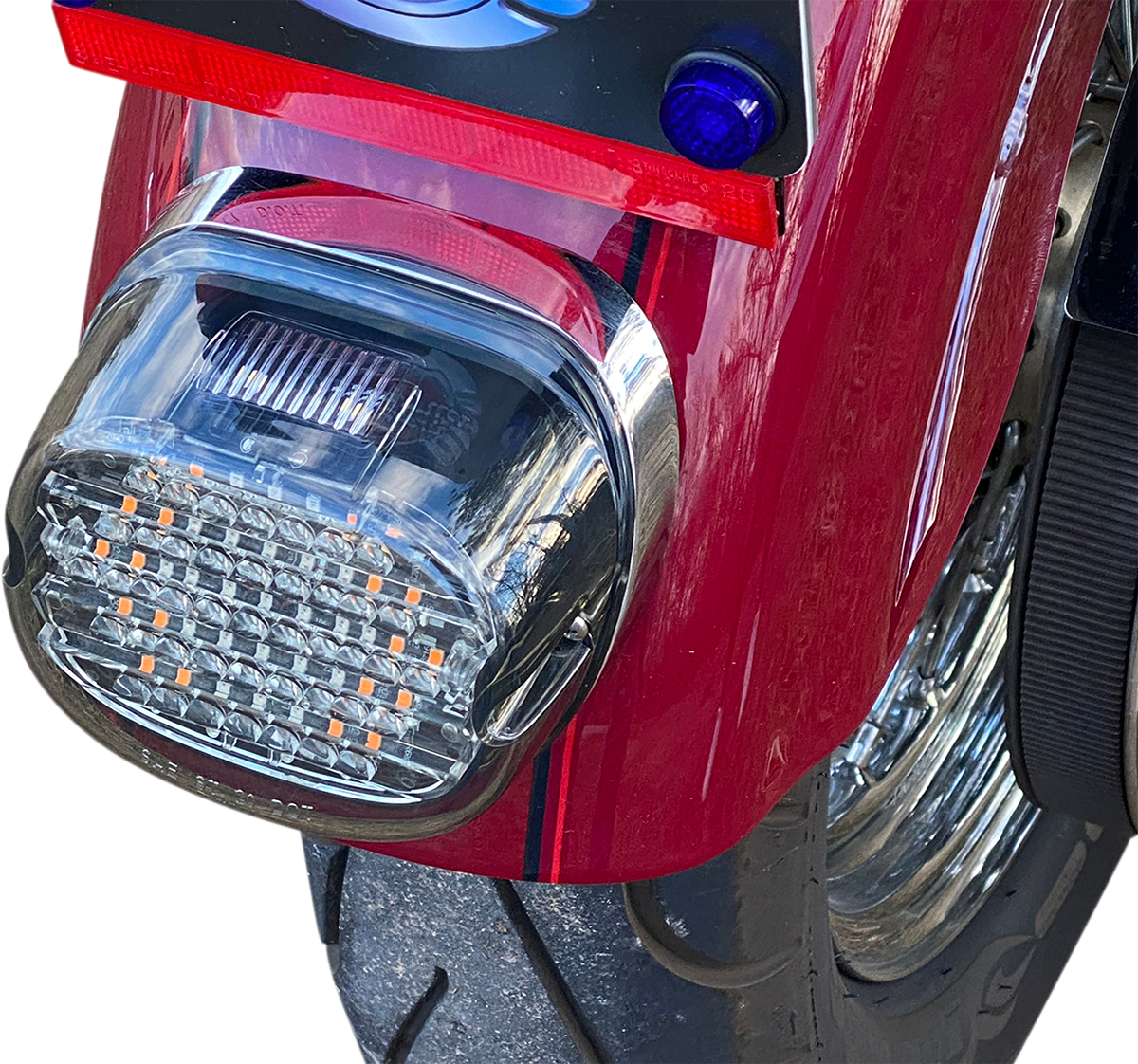 Custom Dynamics Taillight W/ Integrated Turn Signal - Top Window - Smoked Lens