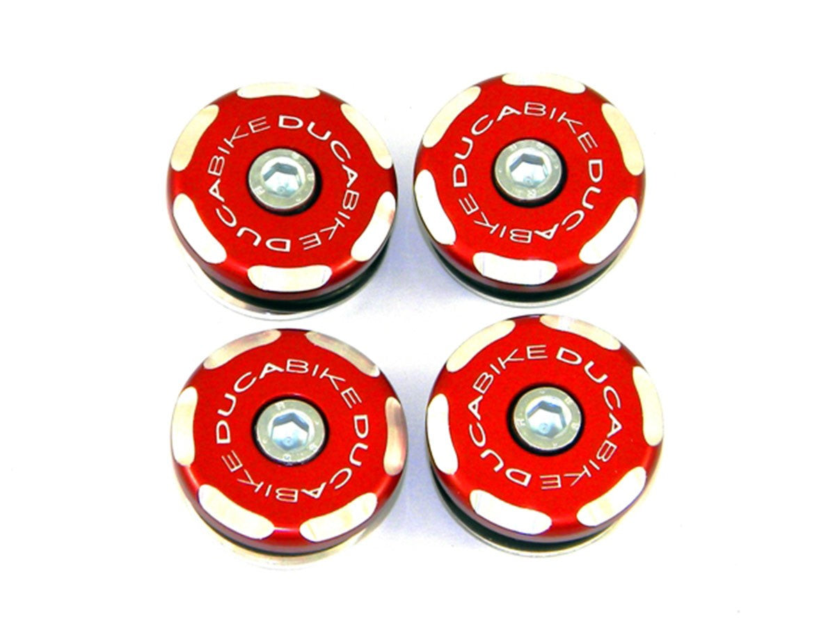 Ducabike DBK TT119902 Frame Caps 899 / 1199 Panigale Bicolor - RED